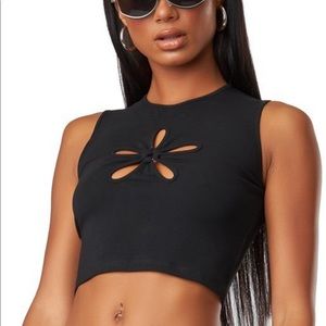 Adorable Flower Petal Crop Top